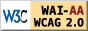 Logotipo WAI AA - WCAG 2.0